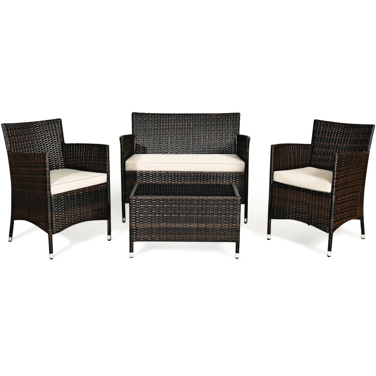 4pcs rattan sofa