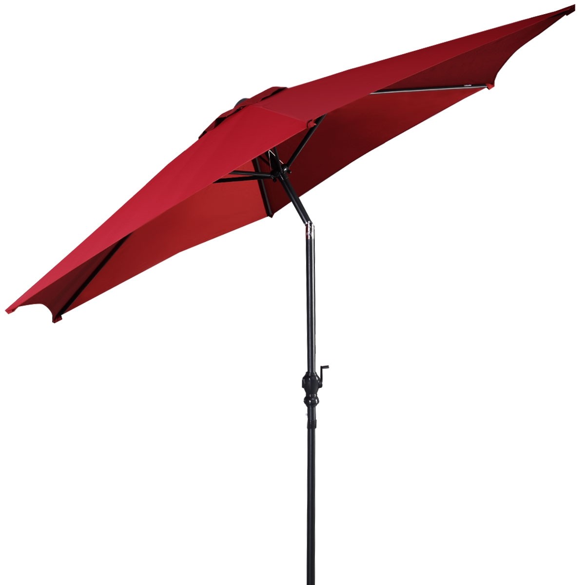 10 Ft 6 Ribs Patio Umbrella with Crank