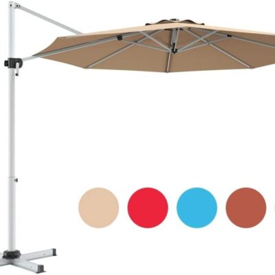 11' Patio Offset Cantilever Umbrella 360° Rotation