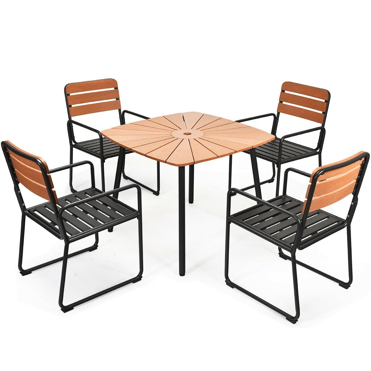 5PCS Outdoor Patio Dining Table Set