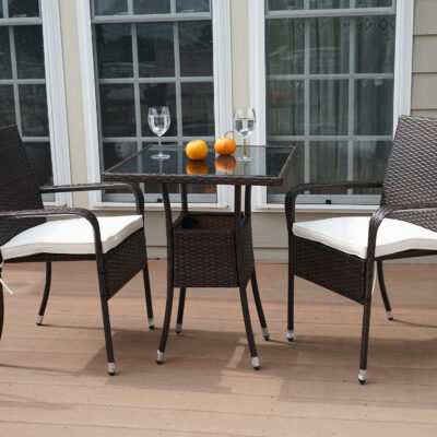 3 pieces furniture set at deck