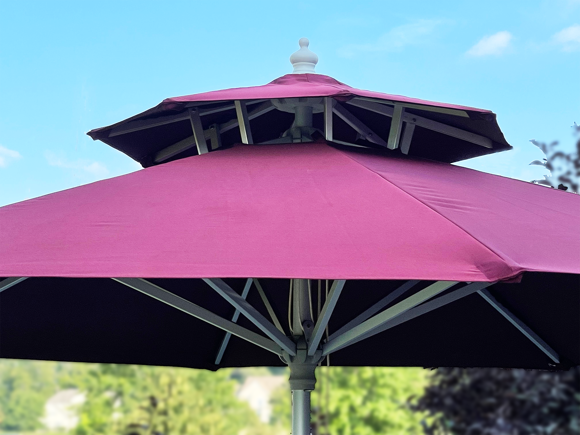 ace hardware outdoor patio umbrellas Living Accents 9 ft. Tiltable Yellow Market Umbrella Mfr# UM90BKOBD33YLW